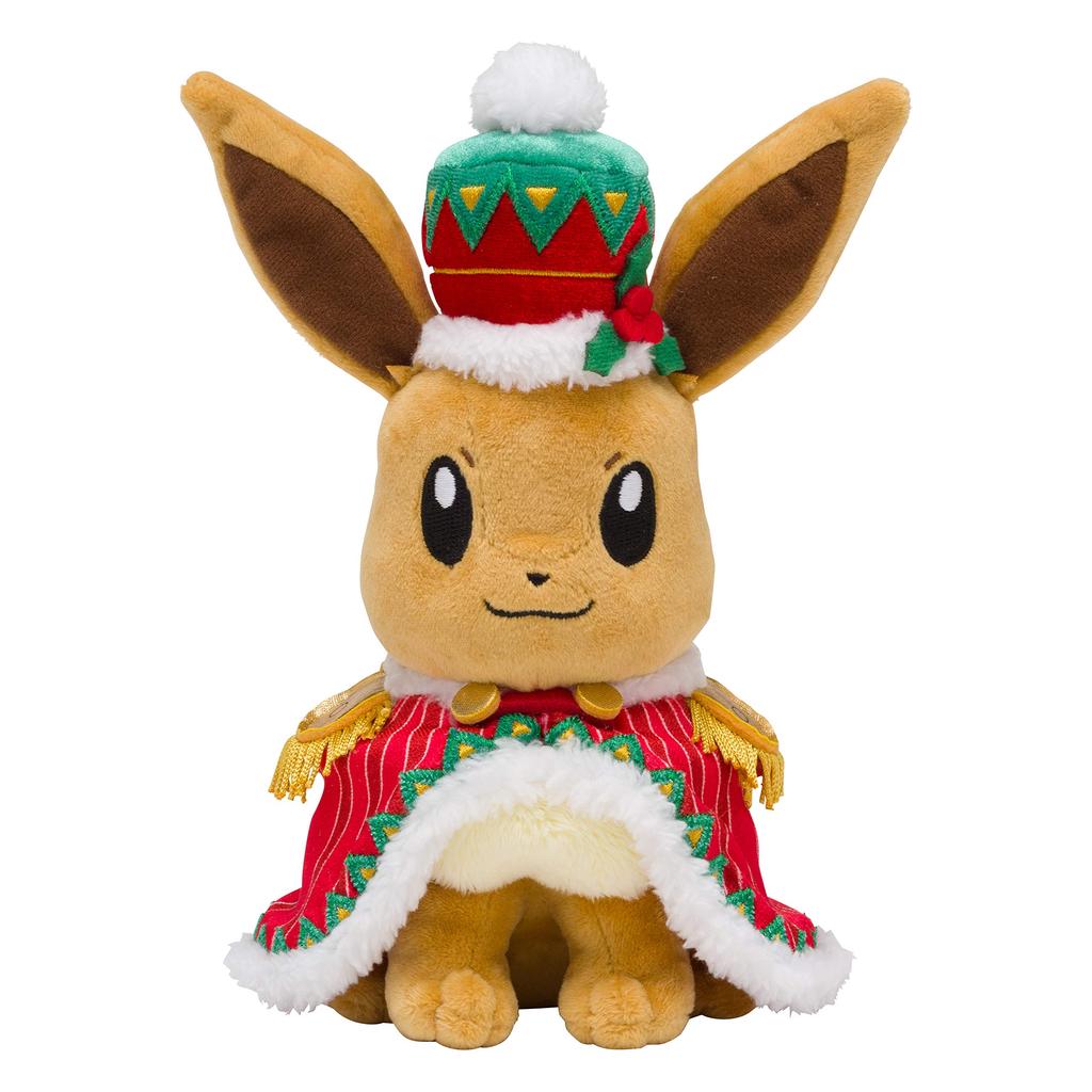 POKEMON Center Original Plush Toy Christmas 2018 Eevee 20.5 X 17 X 11 Cm (H X W X D)