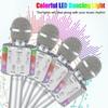 Karaoke Wireless Microphone, Bluetooth Dancing LED Lights Handheld Portable Speaker Karaoke Machine
