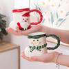 360ML Christmas Socks Modeling Mug Creative Cute Ceramic Cups Santa Claus Snowman Coffee Cup Home Living Room Decor Xmas Gifts