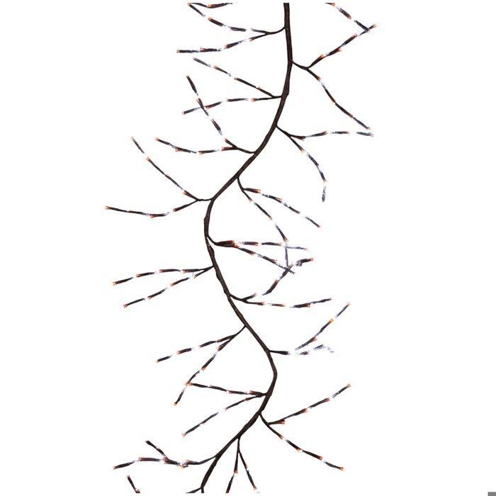 Branche guirlande lumineuse - EDEN - 192 LED - Branches 1,8 m - Blanc froid - Transformateur IP44 24V