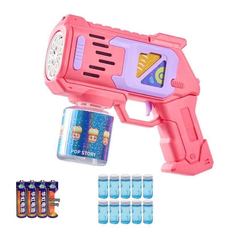 Leak-Proof Automatic Bubble Gun Toy: Light-Up for Kids - Ideal Christmas or Birthday Gift