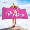 King and Queen's Velvet Bath Towel Beach Towel Cushion Large Bath Towel Beach Towel Printed Microfiber Towel Minimum Order