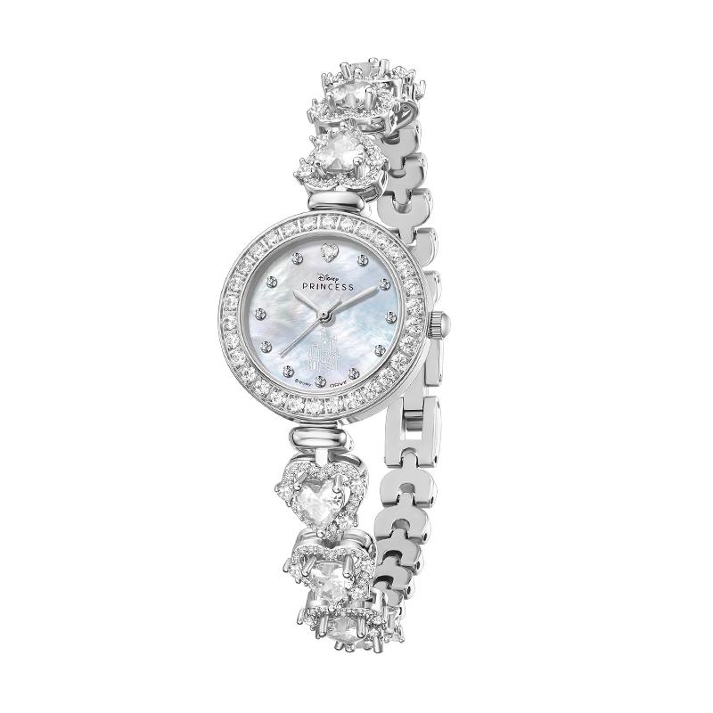 Disney Princess Original Design Sweet Temperament Heart Inlaid Sparkling Bracelet Watch Women watches pink PR-21063