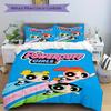 3pcs Blossom Bubbles Buttercup Printed Quilt Set - Includes 1 Quilt Cover and 2 Pillowcases, Machine Washable - Suitable for All Seasons.F002