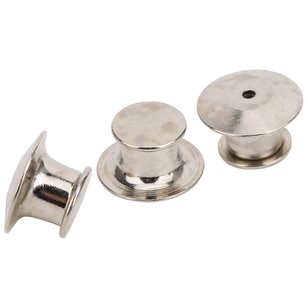 50pcs Brooch Pin Backs Bag Locking Fastener Flat Hat Name   Book Pin   7 x 10mm