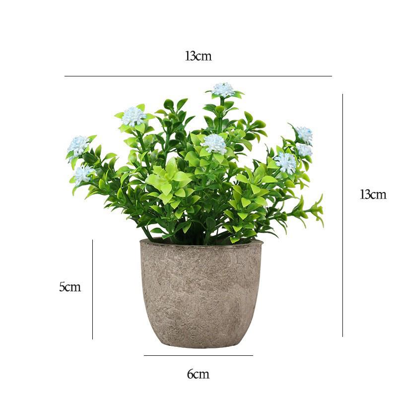 

Мини искусственные растения бонсай мини имитация милый подходит для украшения рабочего стола офиса бонсай подарки синий