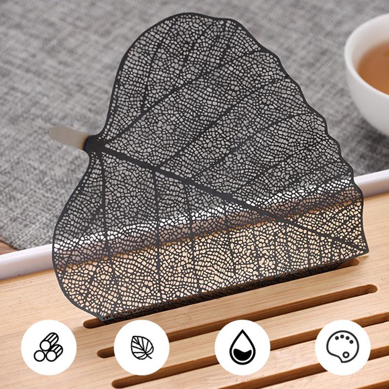 Premium 304 Stainless Steel Tea Infuser Strainer - Decorative Hollow Leaf Design Leak-Proof Mesh Filter for Kung Fu Tea Ceremony