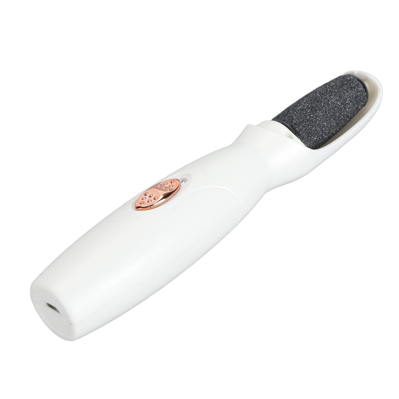 

Электрический инструмент для удаления мозолей на ногах, вращающийся на 360 градусов, для удаления омертвевшей кожи, перезаряжаемые инструменты для педикюра ног белый