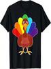 LGBT Gay Turkey Pride Rainbow Clothes Outfit Thanksgiving T-Shirt