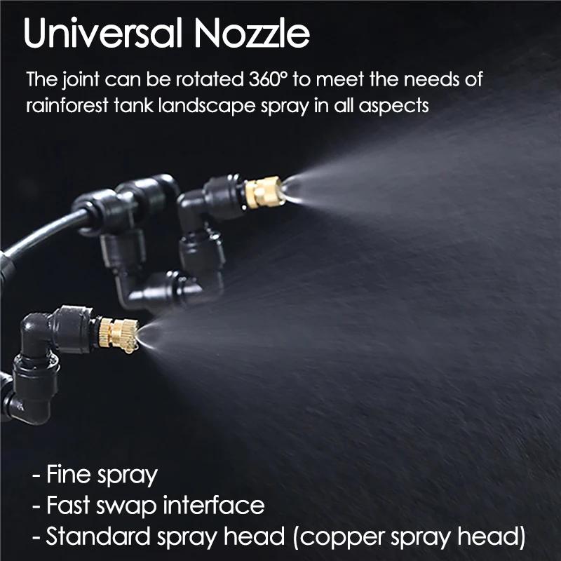 360° Rotatable WIFI Rainforest Sprayer Reptile Intelligent Humidification Spray Kit Automatic Sprayer Watering Timer