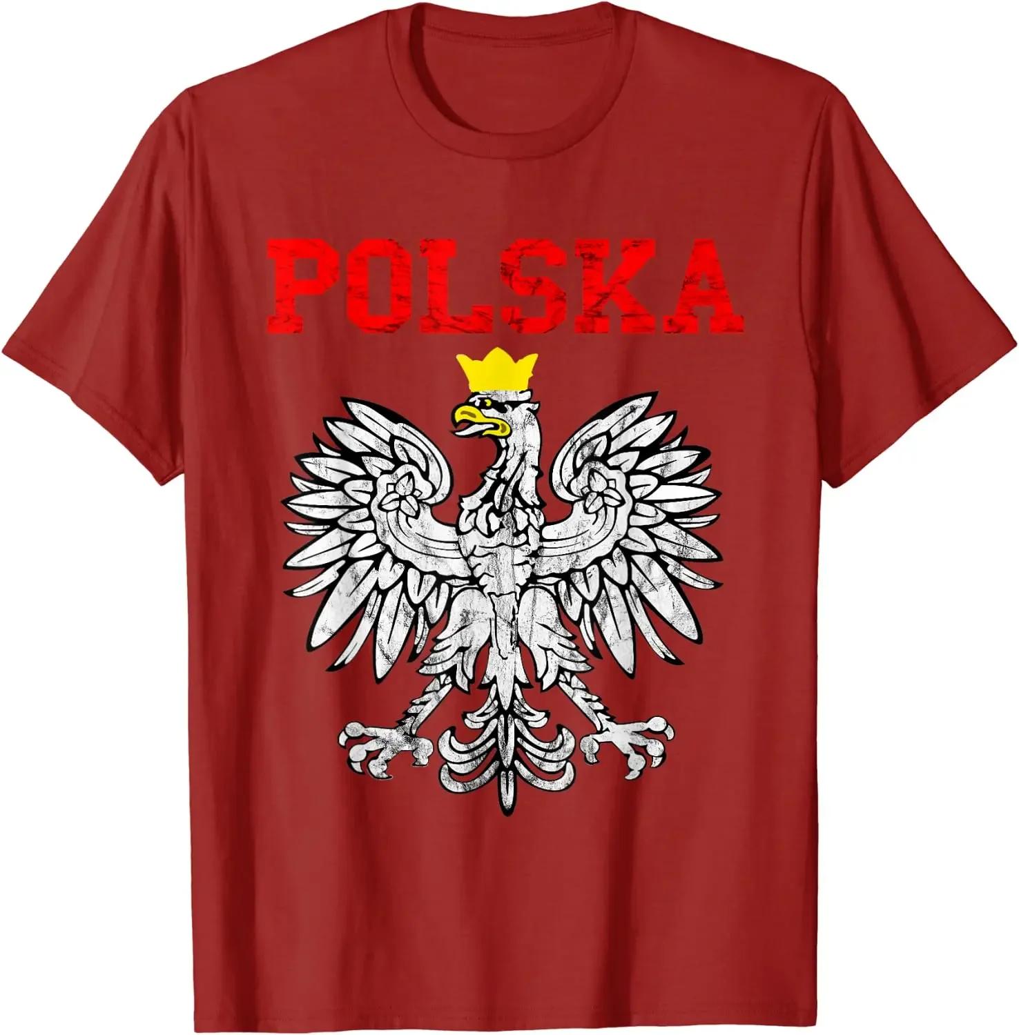 Polska Poland Eagle Heritage Polish Pride Roots TShirt 100 Cotton ONeck Summer Short Sleeve Casual Mens Tshirt Size S3XL S
