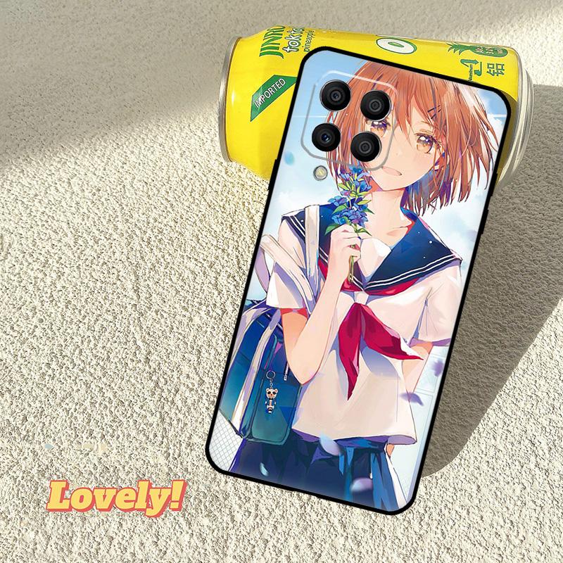 Anime girl cartoon japan cute Case For Samsung Galaxy M53 M16 M11 M21 M31 M35 M12 M13 M14 M15 M36 M56 M32 M52 M55 M34 M54