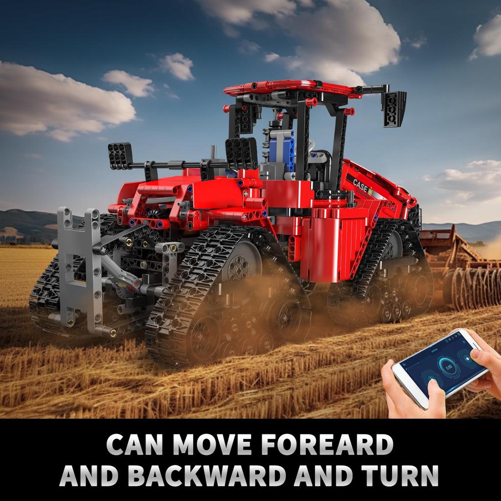 Mold King 18020 Technic Funkgesteuerter Quad Truck 600 Traktor MOC Elektrischer Raupentraktor Schweres Baufahrzeug (1698+ Teile) Technologie