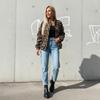 Spring and Autumn American Retro Leopard Print Jacket Women's New Loose Casual Jacket Top