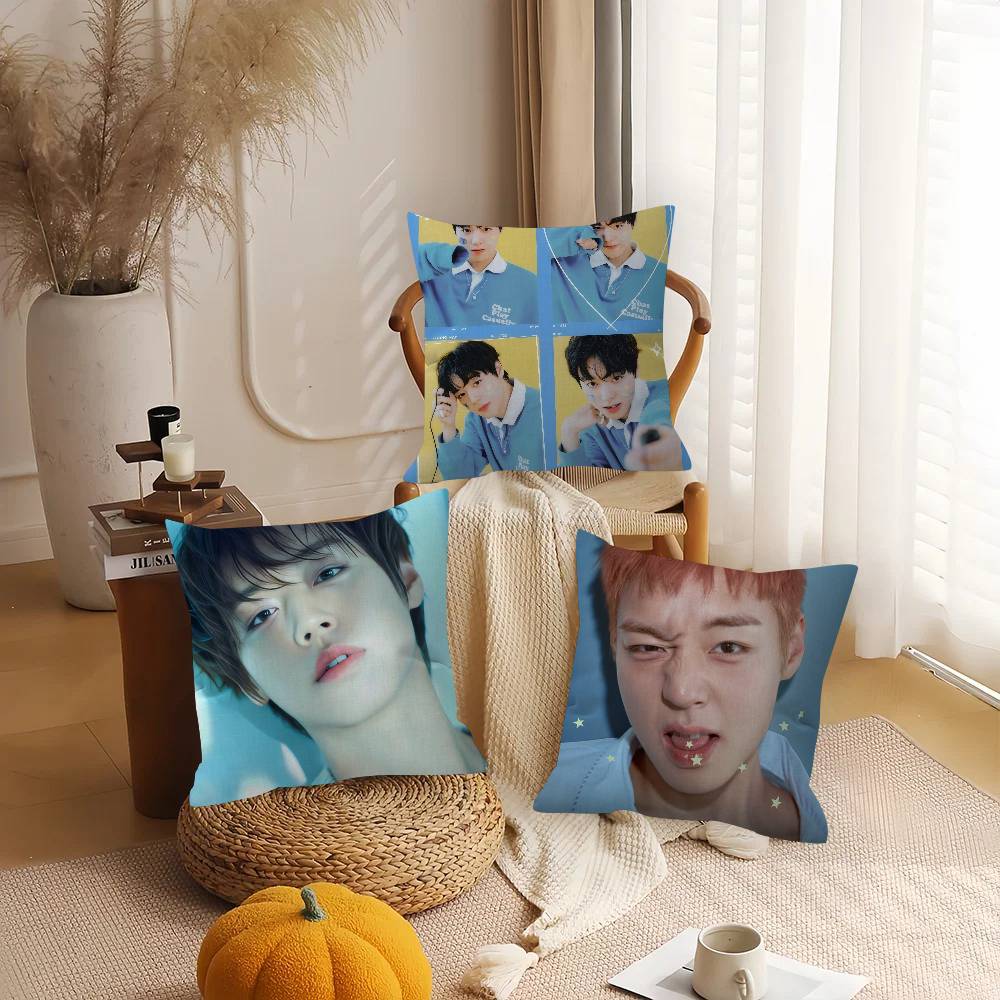 Korean Idol P-Park Ji-Hoon Cushion Cover Pillowcase Upholstery Sofa Throw Pillow Home Decor Pillowcas