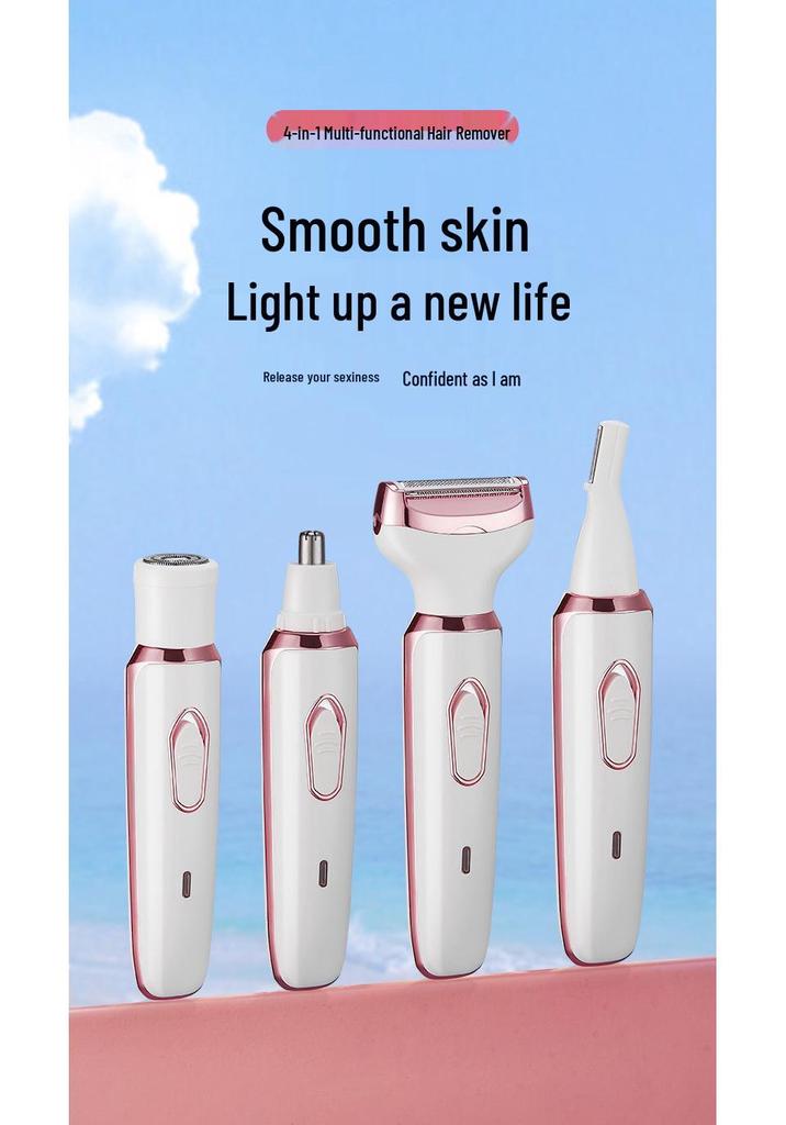 Women's Electric Hair Remover & Trimmer for Underarms and Pubic Area
