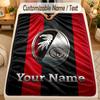 Flannel BlanketSC Freiburg FC Custom Name Text Personalized Soft Warm Throw Blanket Home Decor Gift