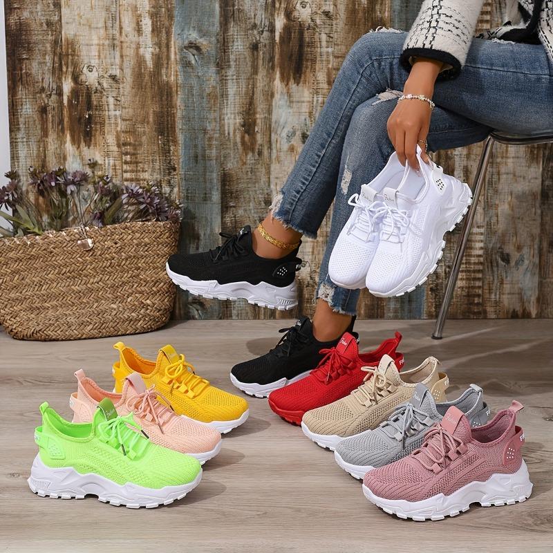 Shoes Female Summer Fashion New Women's Shoes Mesh Breathable Thick Bottom Retro Gump Shoes Korean Sports Shoes