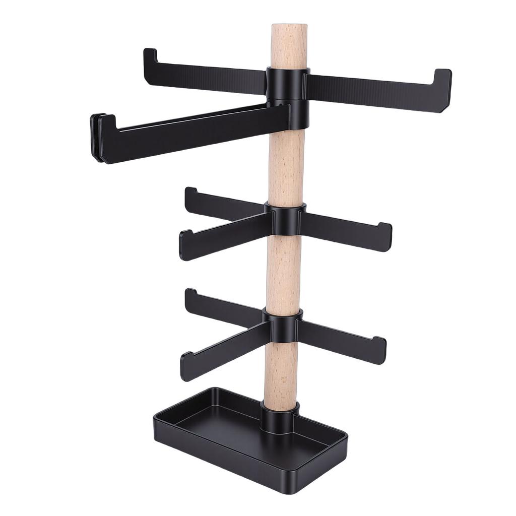 Scaffale portaoggetti per attrezzatura da ciclismo in legno da scrivania Espositore per casco da ciclismo occhiali Organizer verticale per la casa del soggiorno