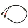 3.5mm to 2RCA Cable Female to Male Stereo Bidirectional Gold Plated Sound Y Splitter Cord for Phone MP3 Speaker 11.8in