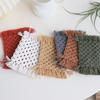 2pcs Crochet Cotton Table Pads Heat Resistant Placemats Colorful Coaster Decorative and Protective Mats for Hot Dishes