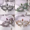 Face Decoration Accessories Rhinestone Masquerade Mask Shiny Crystal Fashion Accessory Half Face Mask Costume Prop