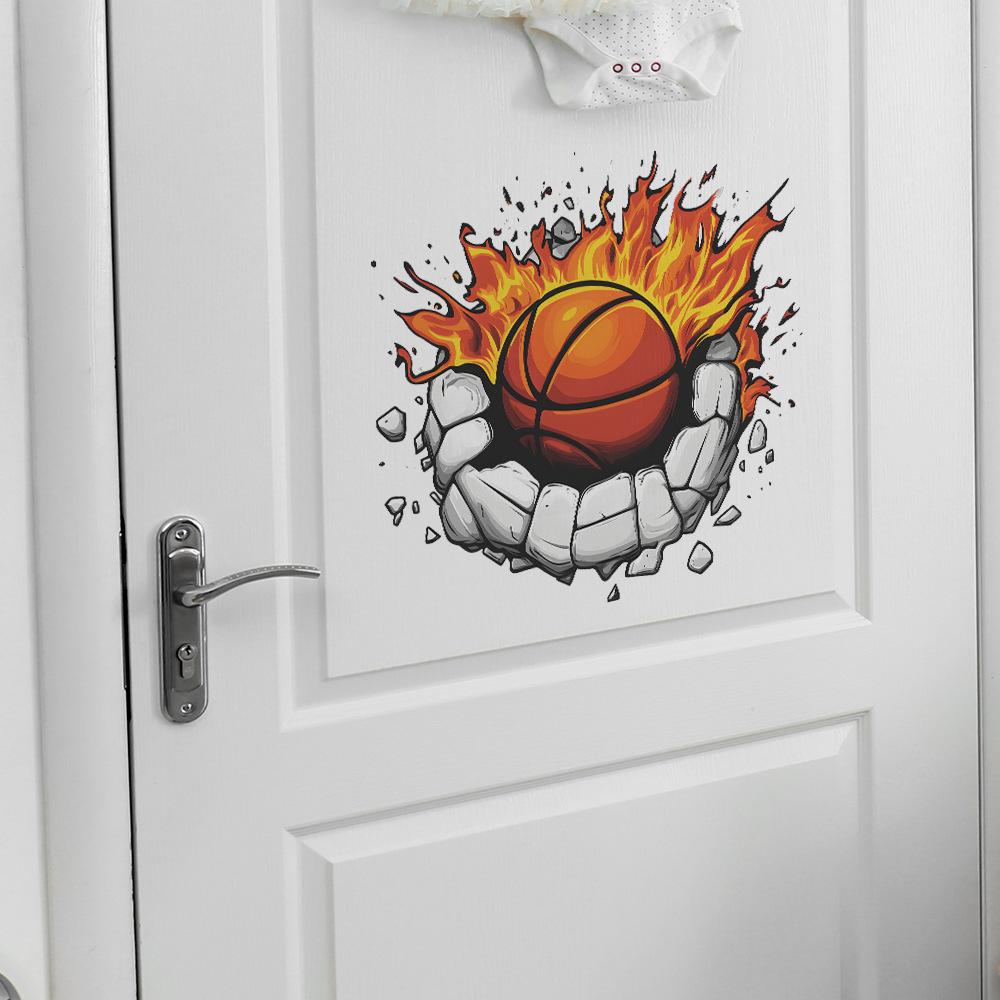 Kreativní plamen Basketbal Ložnice Obývací pokoj Pozadí Krajinářská Dekorace Samolepky na zeď