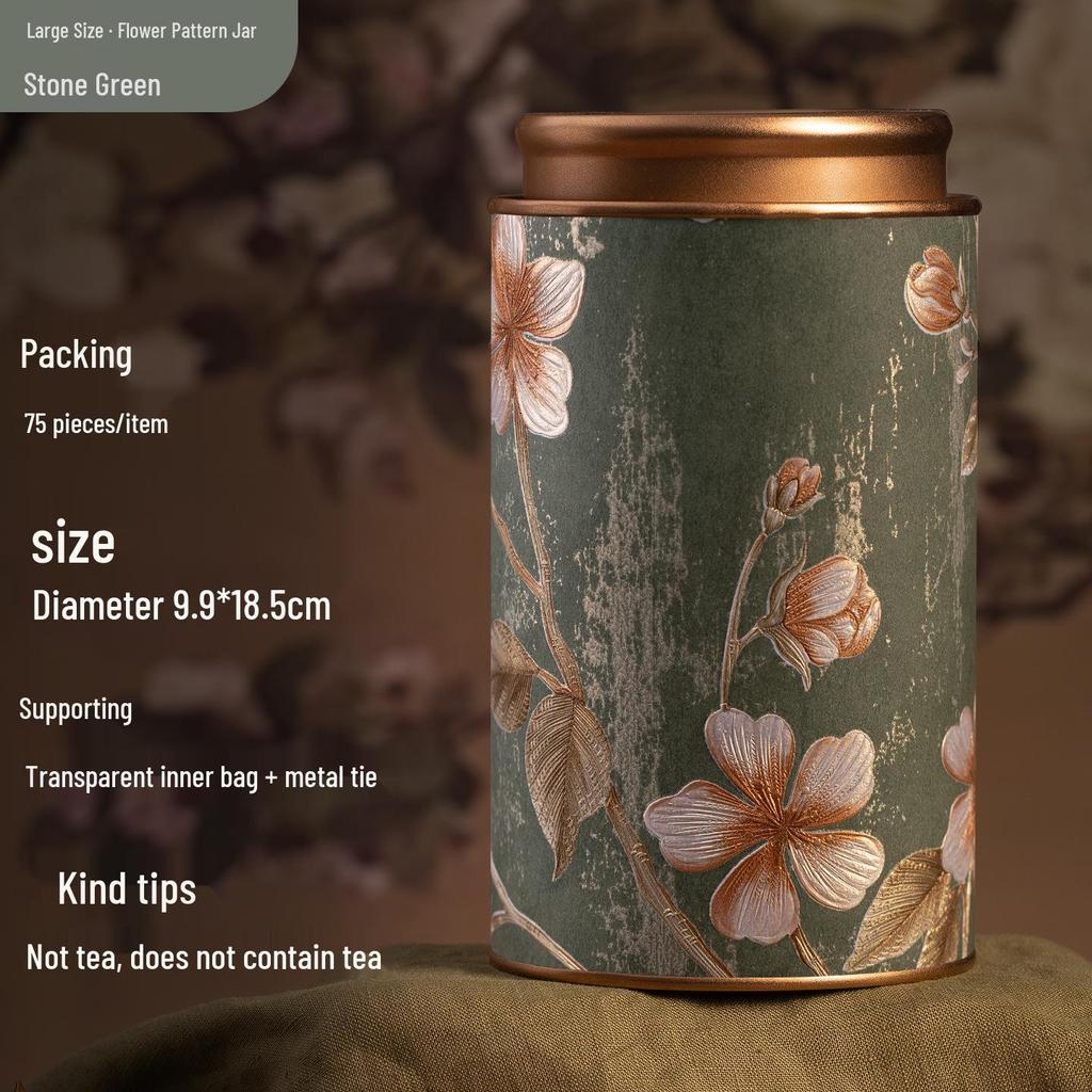 Exquisite Multi-Tea Storage Can: Sealed Container for Black, Green, Jasmine, White, & Oolong Tea.