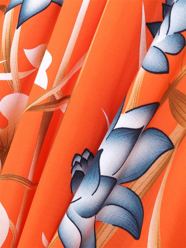 EDOLYNSA Bikini cu imprimeu boem Rochie kimono cu centură elegantă Tunica 2024 Vară Femei Marime mari Îmbrăcăminte de plajă Costum de baie acoperire Q996