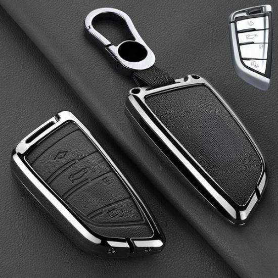 Zinc Alloy Leather Car Key Case Cover For BMW X2 X3 X4 1 2 3 4 5 6 M5 X5 X6 X7