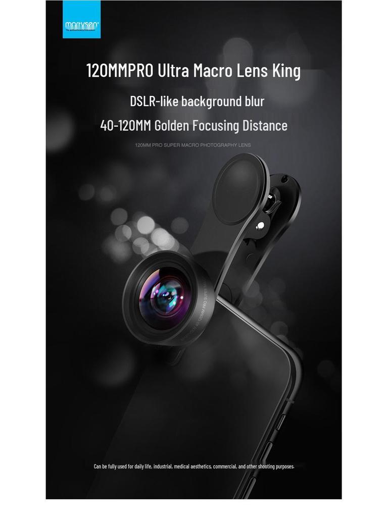 Motor Weisen HD Mobile Macro Lens for Jewelry, Flowers, Nail Art, and Eyelash Photography