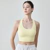 Women's Summer Slimming Racerback Yoga Bra with Chest Pads - Beautiful Back Design