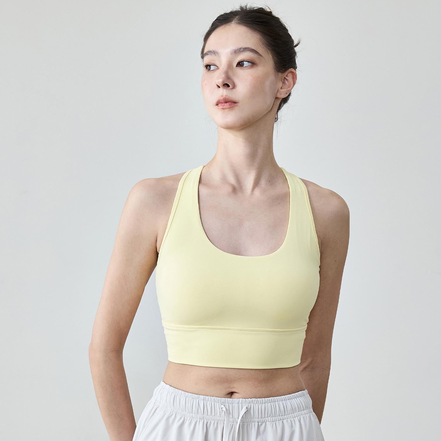 

Женский спортивный бюстгальтер для йоги с узкой спинкой-борцовкой и нагрудными вкладышами M