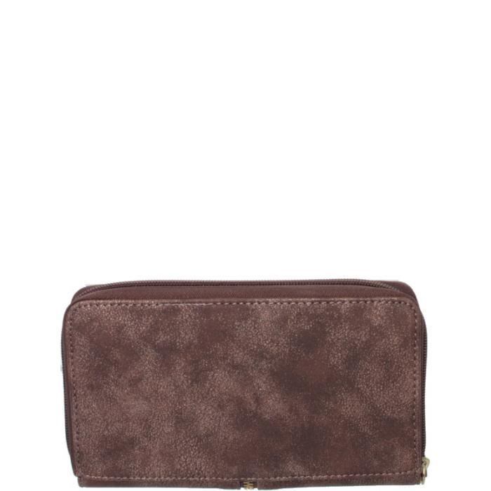 Compagnon - LOLLIPOPS - Taz Cash - Cuir destroy - Imprimé étoile - Marron