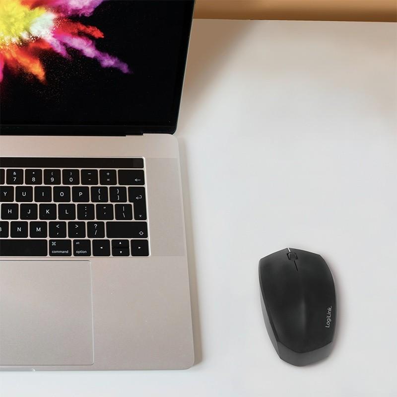 Ergonomic mouse wireless 2.4GHz, 1200dpi, black
