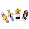 4pcs baby watches with wristbands, socks, and socks, baby wristbands, ringing bells, early education and puzzle