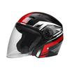 Unisex Flip-Up Motorcycle Helmet, All-Season, Personalized Half Helmet for Couples