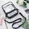 Large Capacity Clear Shoulder Bag Waterproof Beach Tote Bag Light Weight Crossbody Bag Summer