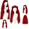 The Rise Descendants Of Red Women Wavy Wig Cosplay Headdress Show Decoration