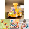 Plastic Inertia Gear Car Toy For Kids With Press Button And Visual Development