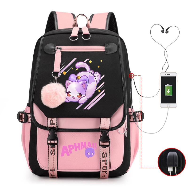 Harajuku Simple And Versatile Junior High School Student Schoolbag Female Lightweight Large-Capacity Junior High School Student Backpack