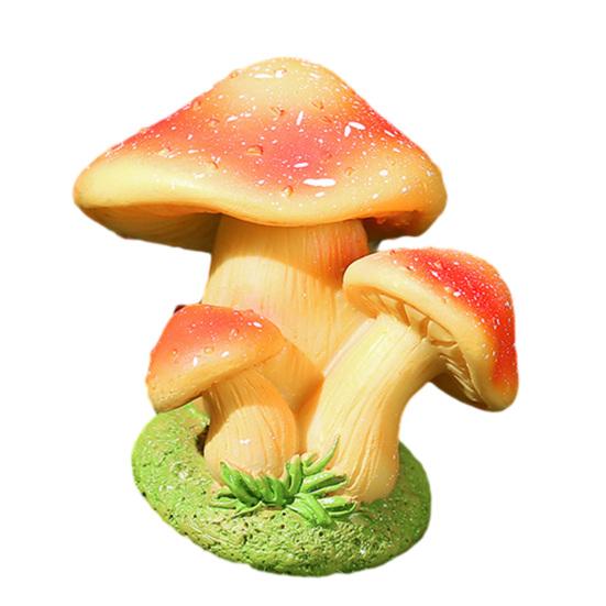 Mushroom Ornament Miniature Synthetic Resin Micro Landscape Decoration Forest Style Fairy Garden Accessories