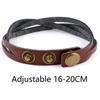Chanfar Heiße Verkäufe Retro Lederarmband Verstellbares Armband für Damen und Herren Einfacher Stil Schmuck
