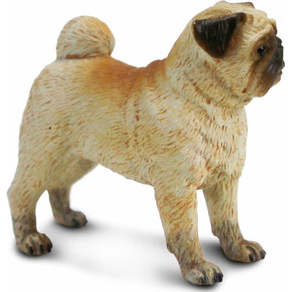 Safari Ltd. Pug Figurine - Realistic 2.75" Dog Figure - Educational Toy for Boys, Girls, and Kids Ages 3+