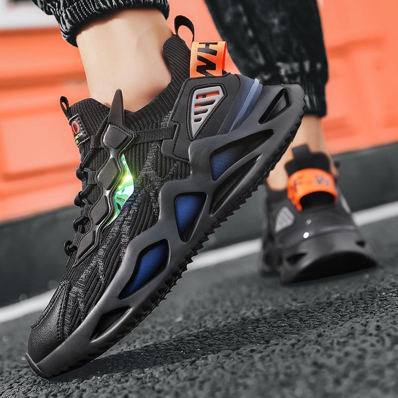 Sneakers herr vår och sommar bekväma andningsbara löparskor studenter platå rebound lätta herrskor