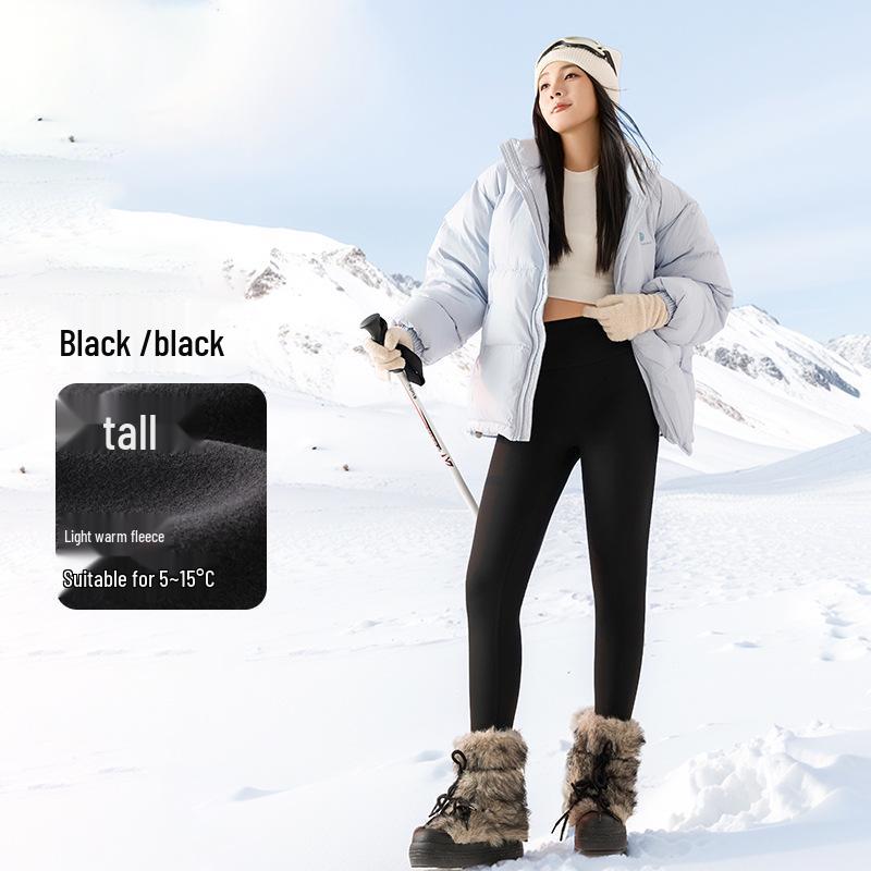 Enhanced Women's Autumn/Winter Long & Short Shark Yoga Pants, Plus Size, Outdoor-Ready.