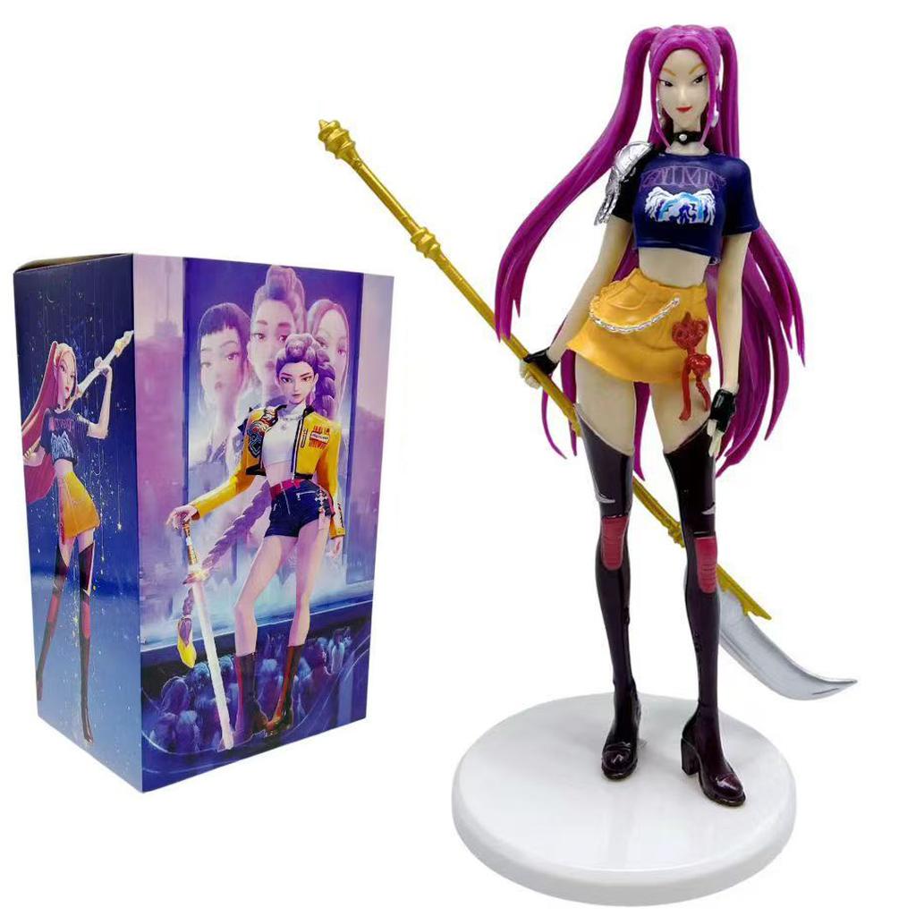 Kpop Dämonenjäger Figuren Spielzeug Niedliche PVC Rumi Anime Figur Actionfigur Modellpuppen Kinder Geburtstagsdekoration Spielzeug Geschenke
