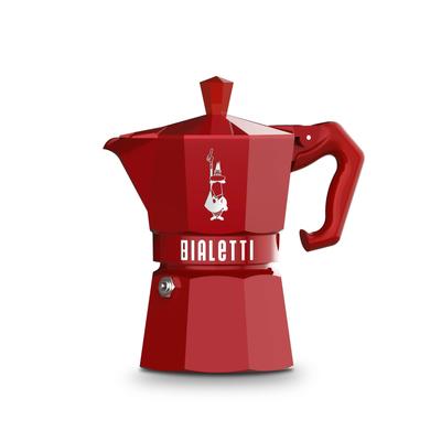 Mocha Exclusive Italian Red 3 Tassen Direktfeuer-Typ (Kaffeemaschine Espressomaschine Macchinetta)