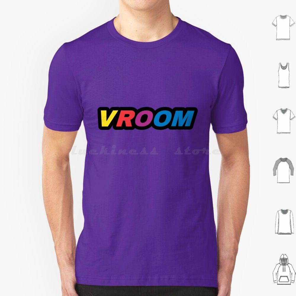 Vroom Stock Car Racing Logo T Shirt Cotton Men Women DIY Print Racing Stock Car Stock Car Racing Race Car Fast Cars S