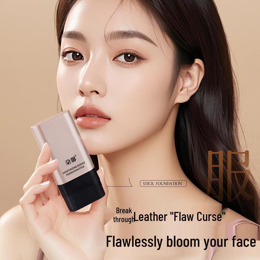 VV Double-Ended Concealer & Foundation Stick: Long-Lasting, Transfer-Proof, Waterproof, Sweat-Proof, Dewy Finish, Ideal for Students.